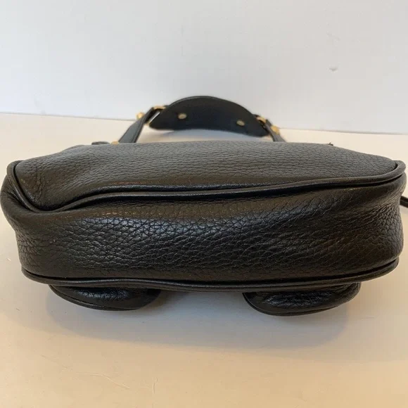 alexisuospny Black Leather Small Bag with Gold - Picture 8 of 10